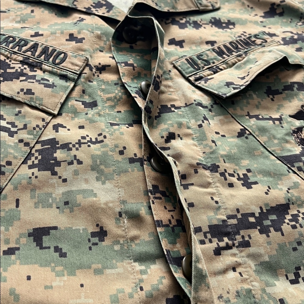 Propper International Inc USMC Camo Button-Front Utility Jacket - Size M Reg - Picture 3 of 8